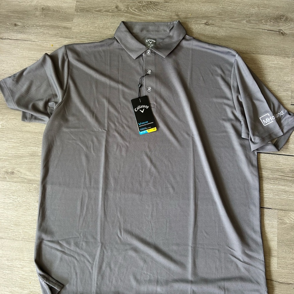 Callaway Gray Performance Polo Shirt